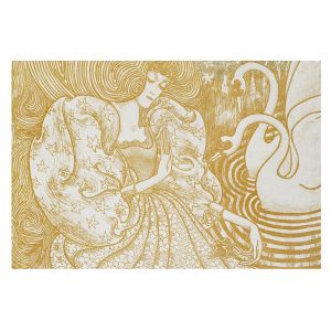 Papel de parede tecido não tecido 250x250 elegância feminina tulup