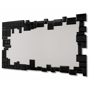 Dekoarte - espelhos decorativos irregular preto|120x70cm