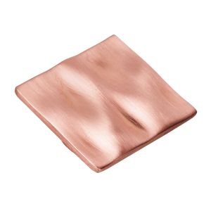 Puxador 40x40mm sati cobre, lote de 12