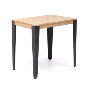 Mesa de jantar lunds 70x70x75cm preto-na