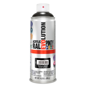 Tinta spray - pinty - plus evolution - preto metálico nvs265 - 400 ml