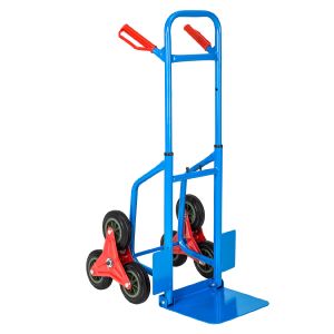 Carrinho sobe escadas com altura ajustável e carga hasta 100kg, azul
