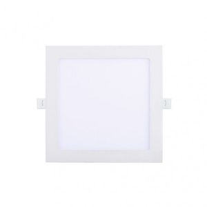 Luminária de embutir LED quadrada branco 18w 6500k 1530lm - 22,5x22,5cm