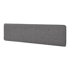 Cabeceira têxtil tokke 140x4x52 cm - cinzento [en.casa]