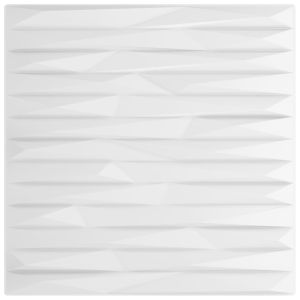 Painéis de parede 12 pcs 50x50 cm 3m² xps pedra branco