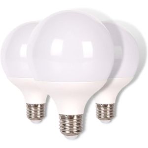 Pacote 3x lâmpadas LED globo, g95 E27, 15w 1700 lm, luz neutra 4200k