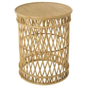Mesa lateral de bambu natural