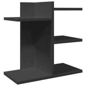 Organizador de escritório 42 x 21,5 x 42 cm madeira de engenharia preto 02_