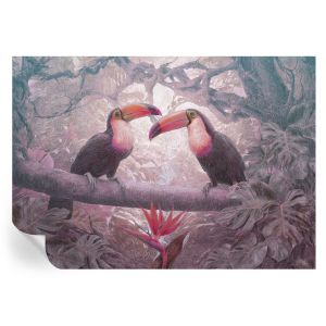 Papel de parede vinílico casal exótico 208x146 tulup