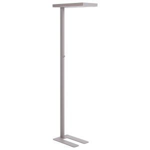Candeeiro de pé LED taurus com regulador de intensidade metal prateado