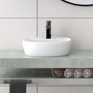 Lavatório de pousar oc40 cerâmica 40,5x12x40,5 cm branco