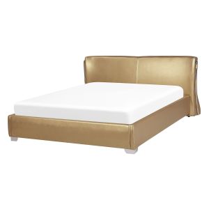 Cama pele paris 140 x 200 cm dourado