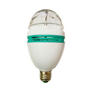 Lâmpada LED disco E27 3w equi.20w giratória 360º rgb 25000h