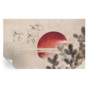 Papel parede adesivo floresta leste 416x254 tulup