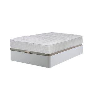 Sommier atenas branco 105x190cm + colchão viscoelástico top de 28cm