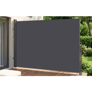 Para-vento lateral retrátil para exterior pilat 5x1,8 m, cinza