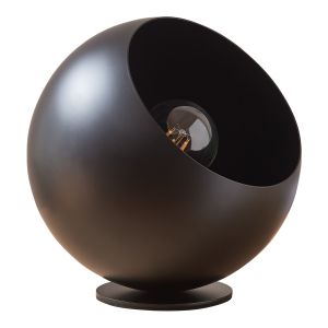 Candeeiro de mesa lukkodso 1xE27 abajur esférico metal ø20x20 cm preto
