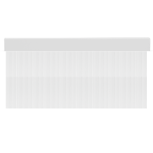 Cortina de porta PVC surca transparente / 120 x 220