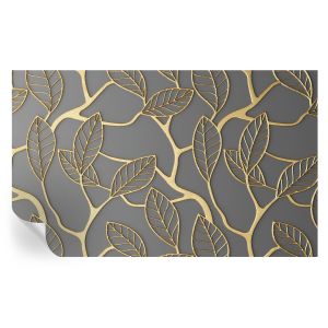 Papel parede adesivo folhas elegantes 416x254 tulup