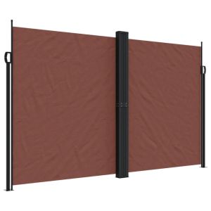 Toldo lateral retrátil 200x1200 cm castanho