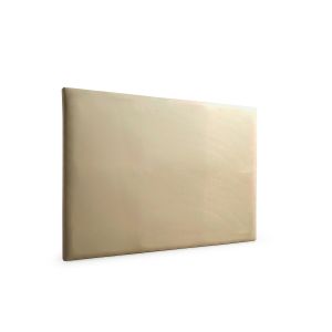 Cabeceira estofada neus pele sintética 170x120x5 cm - dourado - moonia