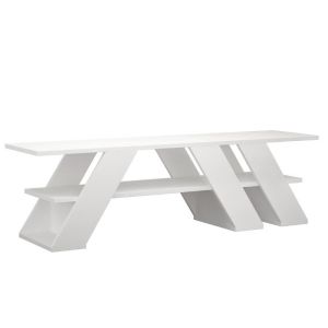 Suporte para tv, diagonal de 140 cm. Com uma prateleira 40x140x34 cm