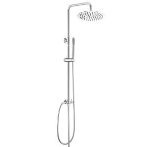 Coluna de chuveiro - auralum max - cromada - chuveiro inox 20 cm - altura a