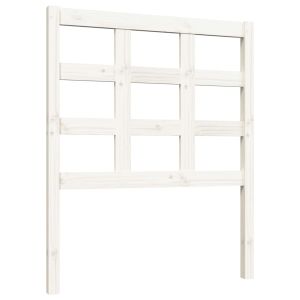vidaXL cabecero de cama madera maciza de pino blanco 80,5x4x100 cm