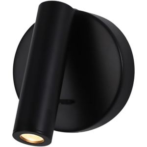 Luminária de leitura de parede giratório 3 w 3000 k preto