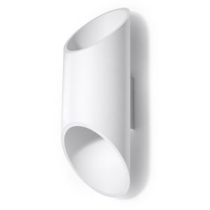 Lámpara de pared penne 1 blanco aluminio 10x30x12cm