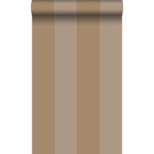 Origin papel de parede riscas castanho bege 53 cm x 10.05 m