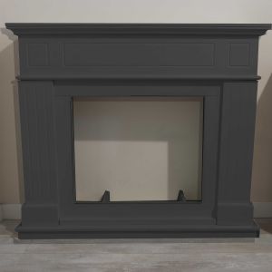 Moldura madeira mdf cinza para lareiras para inserto eletrico sined moldura