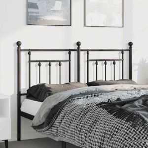 Cabeceira de cama 150 cm metal preto ewg9481