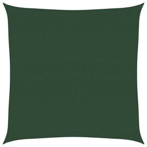vidaXL toldo de vela hdpe verde oscuro 160 g/m² 5x5 m