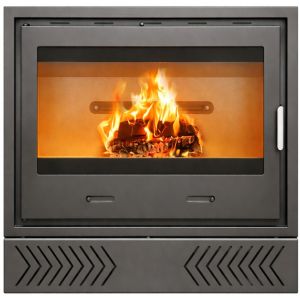 Inserto a lenha com turbinas eire 80 para lareira cassete de 12 kw