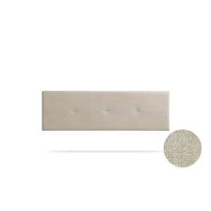 Cabeceira estofada napoli aqualine 220x50x5 cm - bege torrado - moonia