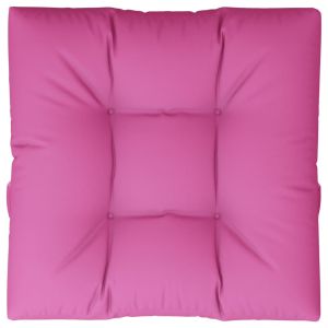 Almofadão para sofá de paletes 70x70x12 cm tecido rosa