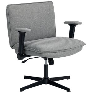 Cadeira de escritório 76x70x85-97 cm poliéster color gris Homcom