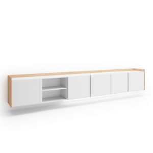 Móvel de tv, 309x35x50cm, suspensos, LED rf4703