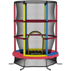 Trampolim para criança 160x160x190 cm aço, pp multicolor Homcom