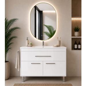 Móvel de banho com lavatório bahia sem espelho 90x40 cm branco