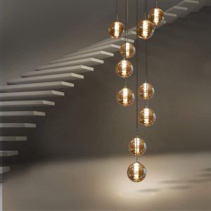 Nettlife luminária de pendurar g9 amarelo 41x41
