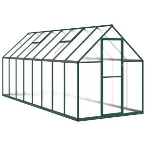 Estufa com estrutura base 445x169x195 cm alumínio verde