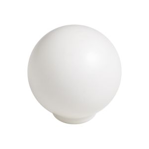 Puxador esfera abs 29mm branco matt, lote de 50