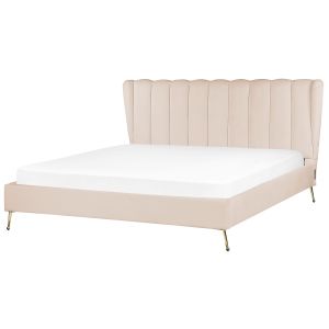Cama veludo miribel 180 x 200 cm creme