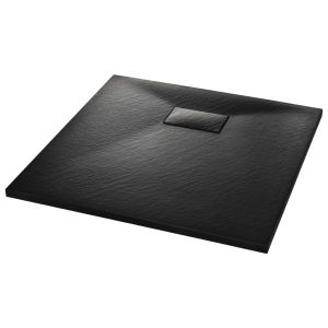 Base de chuveiro vidaxl smc preta 80x80 cm