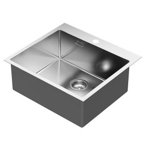 Kibath pia sol, acabamento escovado, fabricada em aço inox