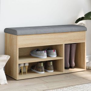 Banco sapateira 82x32x45,5 cm derivados madeira carvalho sonoma wf593537