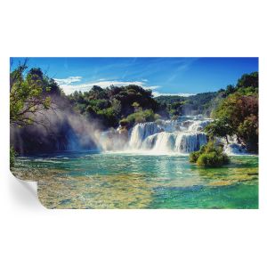 Papel parede adesivo paisagem de cachoeira 416x254 tulup