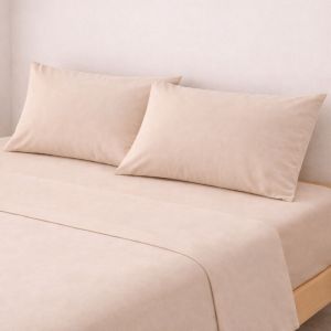 Pack 2 fronhas bege 70cm - 100% aLGodão - donegal collections